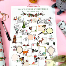 Load image into Gallery viewer, Keepsake Baby's First Christmas Advent Calendar