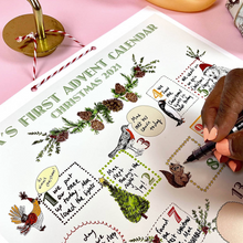 Load image into Gallery viewer, Keepsake Baby's First Christmas Advent Calendar