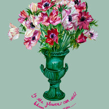 Load image into Gallery viewer, Anemones in Vintage Urn Giclée Print