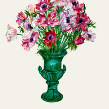 Load image into Gallery viewer, Anemones in Vintage Urn Giclée Print