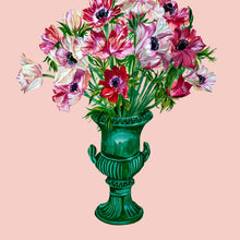 Load image into Gallery viewer, Anemones in Vintage Urn Giclée Print