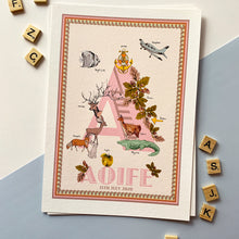 Load image into Gallery viewer, Personalised Letter 'A'  Giclée Print