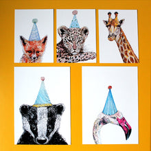 Load image into Gallery viewer, Party Leopard Giclée Print