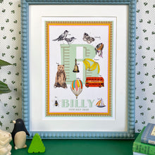 Load image into Gallery viewer, Personalised Letter 'B' Giclée Print
