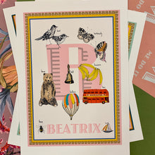 Load image into Gallery viewer, Personalised Letter 'B' Giclée Print