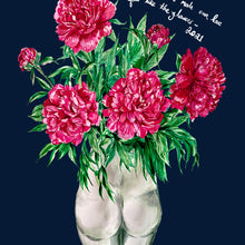 Load image into Gallery viewer, Peonies in Bum Vase Winter Edition Giclée Print