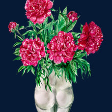 Load image into Gallery viewer, Peonies in Bum Vase Winter Edition Giclée Print