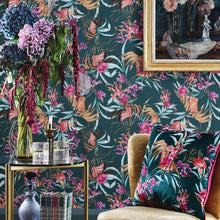 Load image into Gallery viewer, PRE ORDER Climbing The Walls Teal Wallpaper Roll