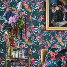 Load image into Gallery viewer, Climbing The Walls Wallpaper Sample Teal