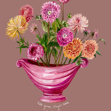 Load image into Gallery viewer, PERSONALISED Dreamy Dahlias Winter Edition Giclée Print
