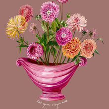 Load image into Gallery viewer, PERSONALISED Dreamy Dahlias Winter Edition Giclée Print
