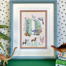 Load image into Gallery viewer, Personalised Letter 'D' Giclée Print