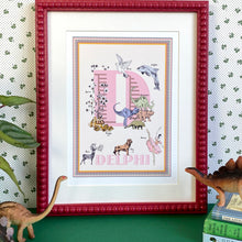 Load image into Gallery viewer, Personalised Letter 'D' Giclée Print