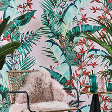Load image into Gallery viewer, PRE ORDER Dartmouth Tropical Blush Set Of A&B Wallpaper Rolls