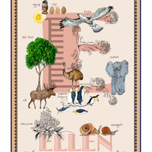 Load image into Gallery viewer, Personalised Letter 'E' Giclée Print