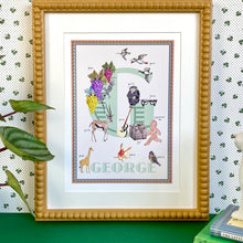 Load image into Gallery viewer, Personalised Letter 'G' Giclée Print