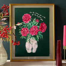 Load image into Gallery viewer, Peonies in Bum Vase Winter Edition Giclée Print