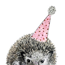 Load image into Gallery viewer, Party Hedgehog Giclée Print