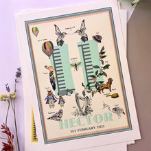Load image into Gallery viewer, Personalised Letter 'H' Giclée Print