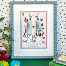 Load image into Gallery viewer, Personalised Letter 'H' Giclée Print