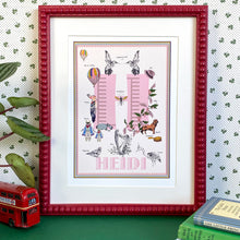 Load image into Gallery viewer, Personalised Letter 'H' Giclée Print