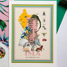 Load image into Gallery viewer, Personalised Letter 'I' Giclée Print