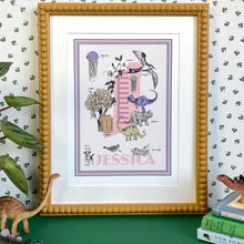 Load image into Gallery viewer, Personalised Letter 'J' Giclée Print