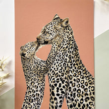 Load image into Gallery viewer, Leopard Kiss Giclée Print
