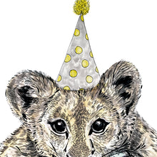 Load image into Gallery viewer, Party Lion Cub Giclée Print