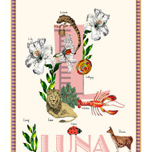 Load image into Gallery viewer, Personalised Letter 'L' Giclée Print
