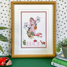 Load image into Gallery viewer, Personalised Letter 'L' Giclée Print