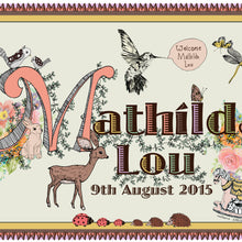 Load image into Gallery viewer, New Baby Girl Giclée Print