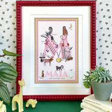 Load image into Gallery viewer, Personalised Letter 'M' Giclée Print