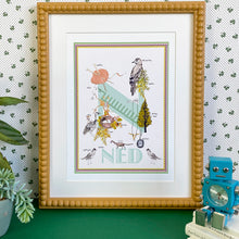 Load image into Gallery viewer, Personalised Letter &#39;N&#39; Giclée Print
