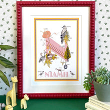 Load image into Gallery viewer, Personalised Letter 'N' Giclée Print