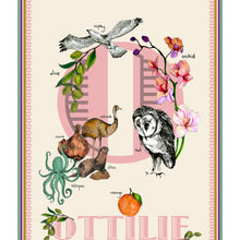 Load image into Gallery viewer, Personalised Letter 'O' Giclée Print