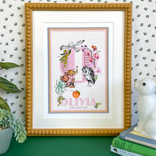 Load image into Gallery viewer, Personalised Letter 'O' Giclée Print