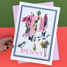 Load image into Gallery viewer, Personalised Letter 'P' Giclée Print