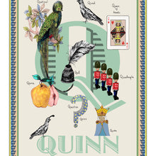 Load image into Gallery viewer, Personalised Letter 'Q' Giclée Print