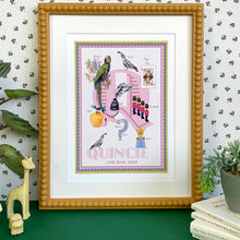 Load image into Gallery viewer, Personalised Letter 'Q' Giclée Print