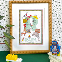 Load image into Gallery viewer, Personalised Letter 'R' Giclée Print