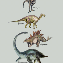 Load image into Gallery viewer, Elasmosaurus & Pals Giclée Print