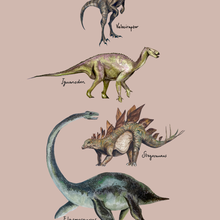 Load image into Gallery viewer, Elasmosaurus & Pals Giclée Print