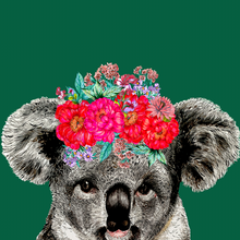 Load image into Gallery viewer, Koala On Colour Giclée Print

