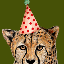 Load image into Gallery viewer, Cheetah On Colour Giclée Print