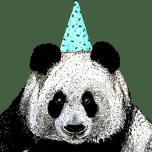 Load image into Gallery viewer, Panda On Colour Giclée Print