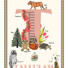 Load image into Gallery viewer, Personalised Letter 'T' Giclée Print