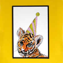 Load image into Gallery viewer, Party Tiger Giclée Print