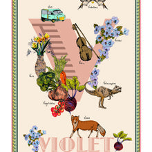 Load image into Gallery viewer, Personalised Letter 'V' Giclée Print