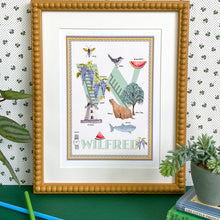 Load image into Gallery viewer, Personalised Letter 'W' Giclée Print